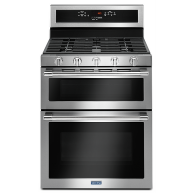 Maytag® Cuisinière au gaz à four double avec convection véritable - 30 po - 6 pi cu MGT8800FZ