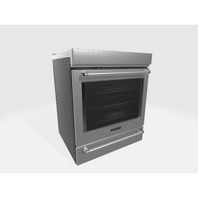 Kitchenaid® Cuisinière à induction et à convection coulissante de 30 pouces avec commandes frontales, 4 brûleurs et friture à air KSIS730PSS