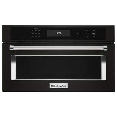 Kitchenaid® Four à micro-ondes encastré avec cuisson à convection - 900 watts - 30 po KMBP100EBS