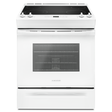 Cuisinière électrique à commandes frontales Amana® de 30 po YAES6603SFW