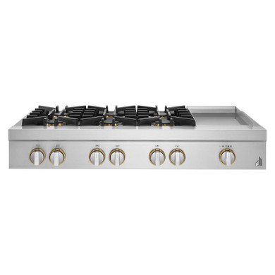 Jennair® Table de cuisson au gaz de style professionnel RISE™, 48 po JGCP548HL