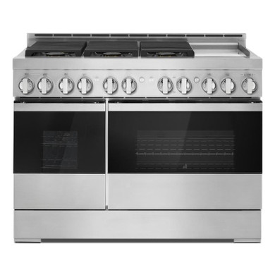 Jennair® Cuisinière au gaz de style professionnel NOIR™, 48 po JGRP548HM
