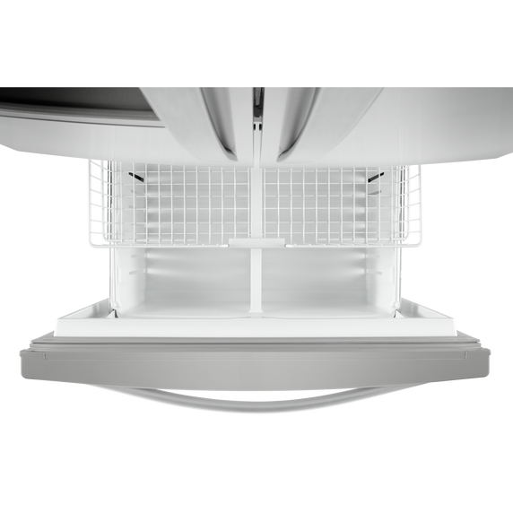 Réfrigérateur à portes françaises en acier inoxydable résistant aux traces de doigts - 36 po - 25 pi cu Whirlpool® WRF555SDFZ