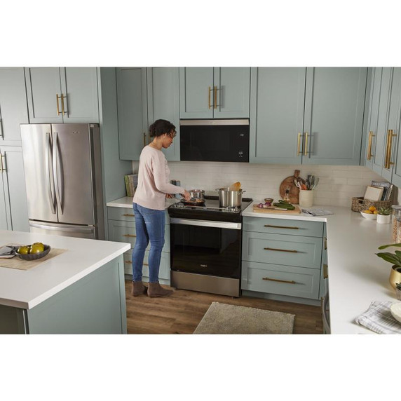 Whirlpool® Four à micro-ondes à hotte intégrée affleurant sans plateau tournant YWMMF5930PZ Whirlpool® Four à micro-ondes à hotte intégrée affleurant sans plateau tournant YWMMF5930PZ