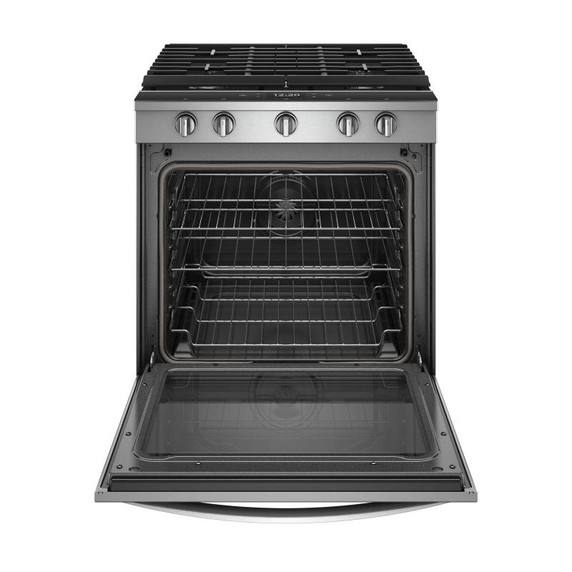 Whirlpool® Cuisinière au gaz intelligente à commandes frontales avec grilles en fonte à charnière EZ-2-LiftTM - 5.8 pi cu WEG750H0HZ Whirlpool® Cuisinière au gaz intelligente à commandes frontales avec grilles en fonte à charnière EZ-2-LiftTM - 5.8 pi cu WEG750H0HZ
