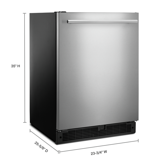 Réfrigérateur sous le comptoir avec poignée style porte-serviette - 24 po - 5.1 pi cu Whirlpool® WUR35X24HZ