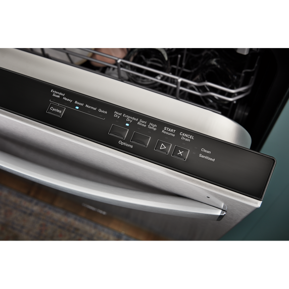 Lave-vaisselle silencieux avec panier supérieur réglable - 55 dba Whirlpool® WDP560HAMB