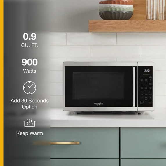 Four à micro-ondes de comptoir avec puissance de cuisson de 900 watts - 0.9 pi cu Whirlpool® YWMC30309LS