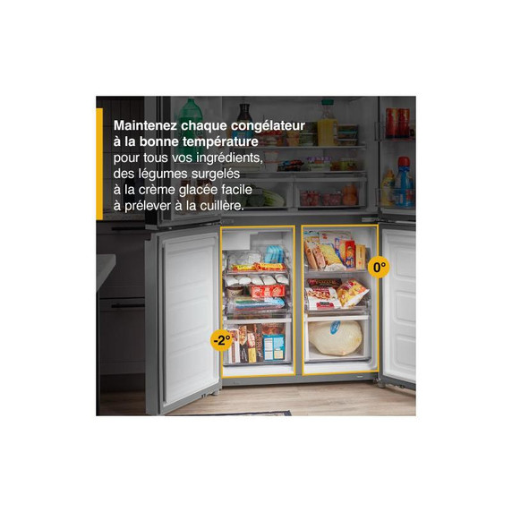 Whirlpool® Réfrigérateur à 4 portes et profondeur de comptoir - 36 po - 19.4 pi cu WRQA59CNKZ