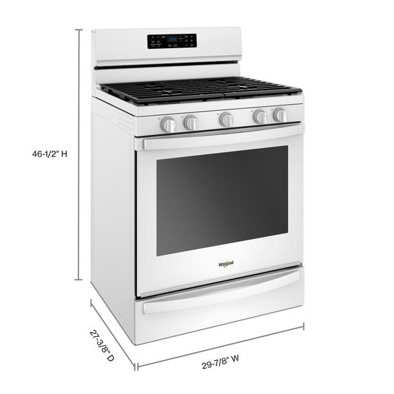 Whirlpool® Cuisinière au gaz non encastrée avec technologie Frozen BakeTM - 5.8 pi cu WFG775H0HW Whirlpool® Cuisinière au gaz non encastrée avec technologie Frozen BakeTM - 5.8 pi cu WFG775H0HW