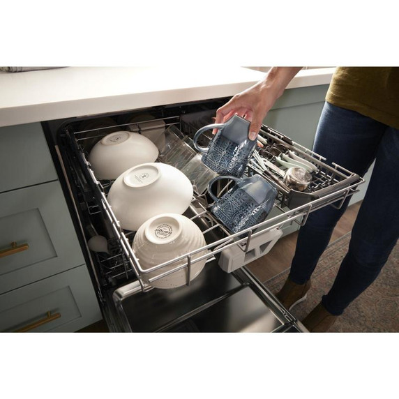 Whirlpool® Lave-vaisselle résistant aux traces de doigts à grande capacité avec 3e panier WDT970SAKZ