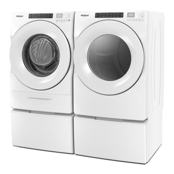 Whirlpool® Piédestal avec rangement pour laveuse et sécheuse à chargement frontal, 15.5 po (39,4 cm) WFP2715HW