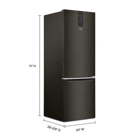Whirlpool® Réfrigérateur à congélateur inférieur - 24 po - 12.9 pi cu WRB543CMJV