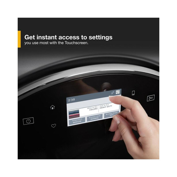 Whirlpool® Sécheuse au gaz à chargement frontal intelligente - 7.4 pi cu WGD9620HC