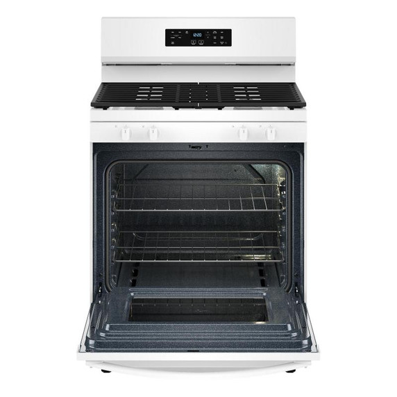 Whirlpool® Cuisinière au gaz autonettoyante avec mode sans préchauffage de 30 po WFGS3530RW