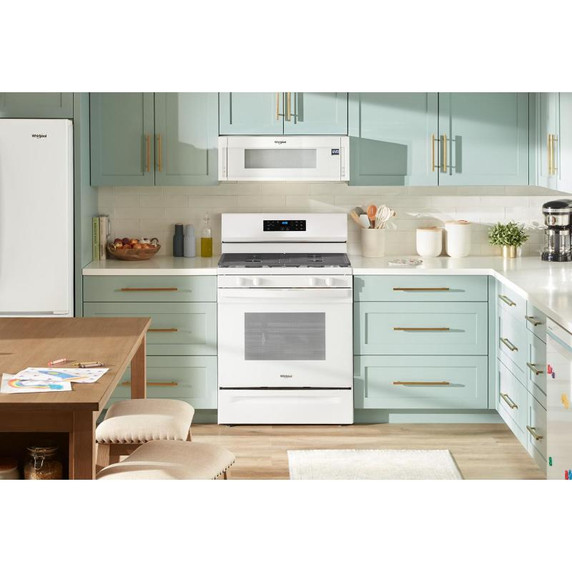 Whirlpool® Cuisinière au gaz autonettoyante avec mode sans préchauffage de 30 po WFGS3530RW
