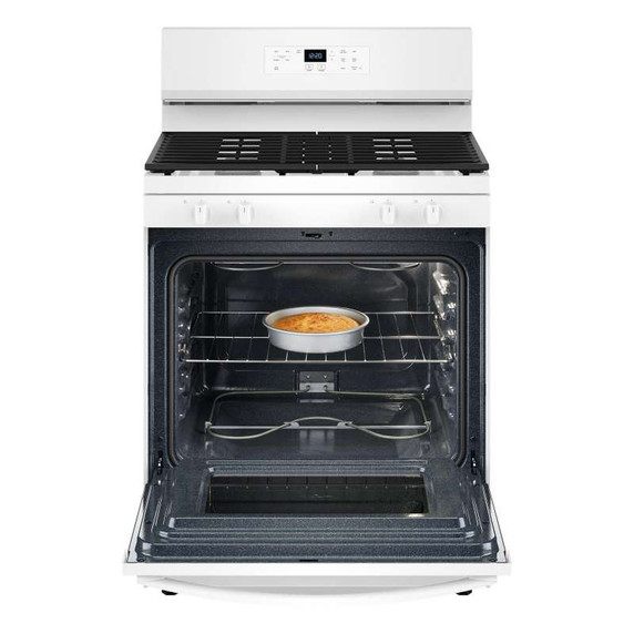 Whirlpool® Cuisinière au gaz autonettoyante avec mode sans préchauffage de 30 po WFGS3530RW