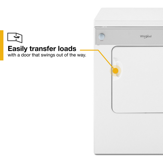 Sécheuse électrique compacte avec système de séchage accudry™ - 3.4 pi cu Whirlpool® LDR3822PQ