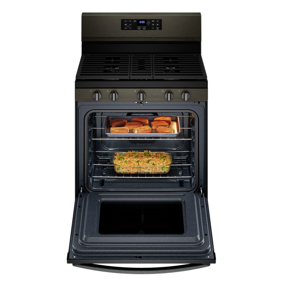 Cuisinière au gaz 5 en 1 avec four à friture à l’air - 5 pi cu Whirlpool® WFG550S0LV