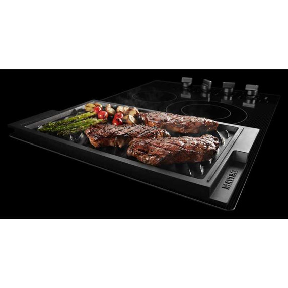 Maytag® Table de cuisson électrique avec gril et plaque chauffante réversible - 30 po MEC8830HB