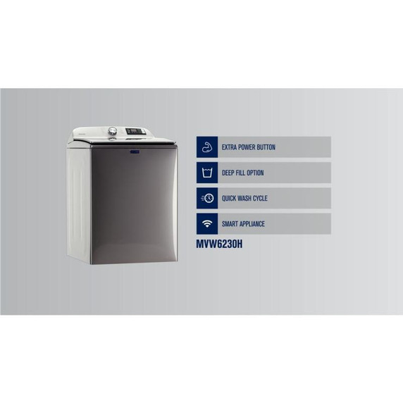 Maytag® Laveuse intelligente à chargement vertical et bouton Extra Power - 5.4 pi cu MVW6230HC