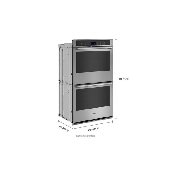 Maytag® Four mural double avec friture à air et panier - 30 po - 10 pi cu MOED6030LZ Maytag® Four mural double avec friture à air et panier - 30 po - 10 pi cu MOED6030LZ