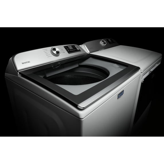 Sécheuse intelligente électrique à chargement vertical avec bouton extra power - 7.4 pi cu Maytag® YMED6230HW