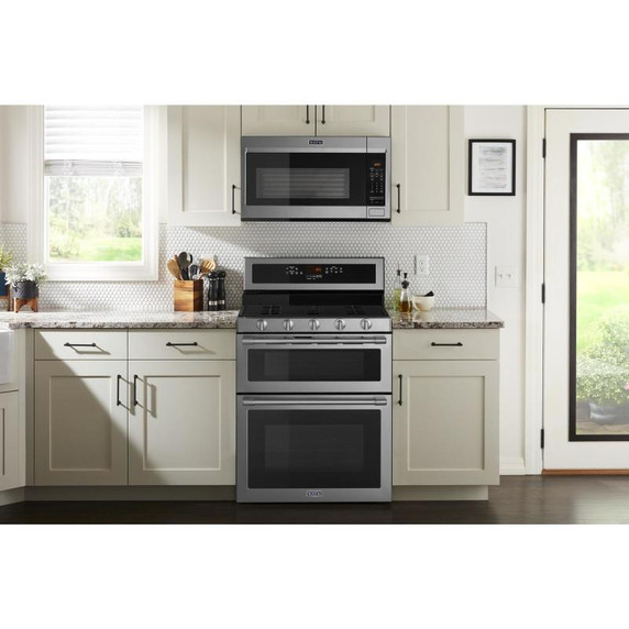 Maytag® Cuisinière au gaz à four double avec convection véritable - 30 po - 6 pi cu MGT8800FZ Maytag® Cuisinière au gaz à four double avec convection véritable - 30 po - 6 pi cu MGT8800FZ