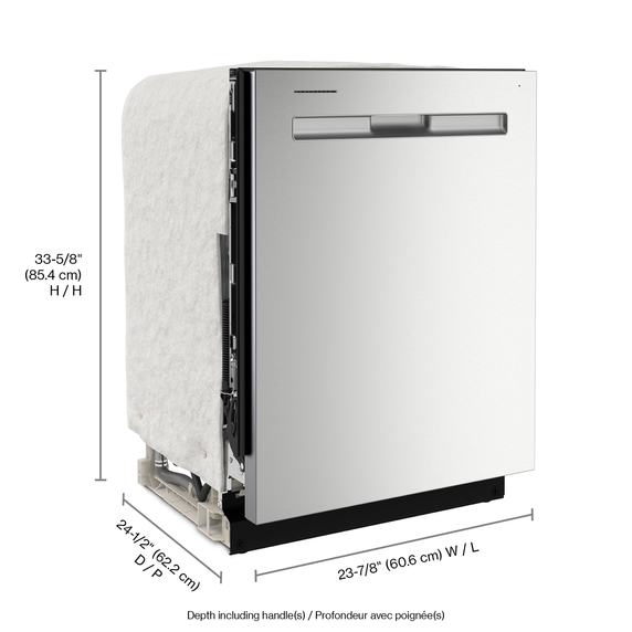 Lave-vaisselle à panier de troisième niveau et filtration à puissance double Maytag® MDB8959SKZ