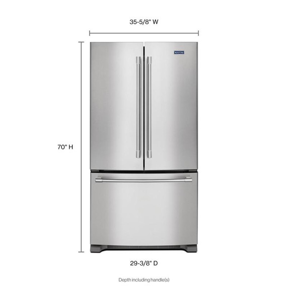 Maytag® Réfrigérateur à portes françaises et profondeur de comptoir, 36 po, 20 pi cu MFC2062FEZ