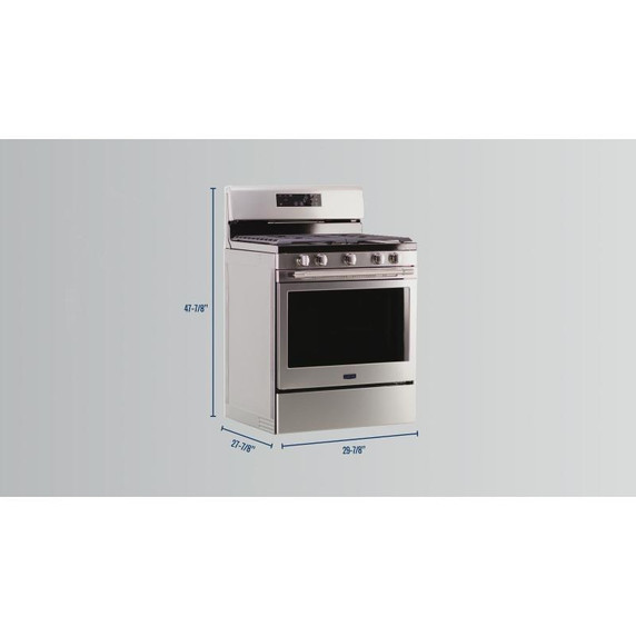 Maytag® Cuisinière au gaz avec friture à air et panier - 30 po - 5.3 pi cu MGR7700LZ