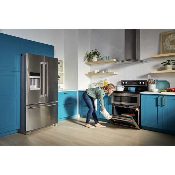 Cuisinière électrique à four double et convection véritable - 30 po - 6.7 pi cu Maytag® YMET8800FZ