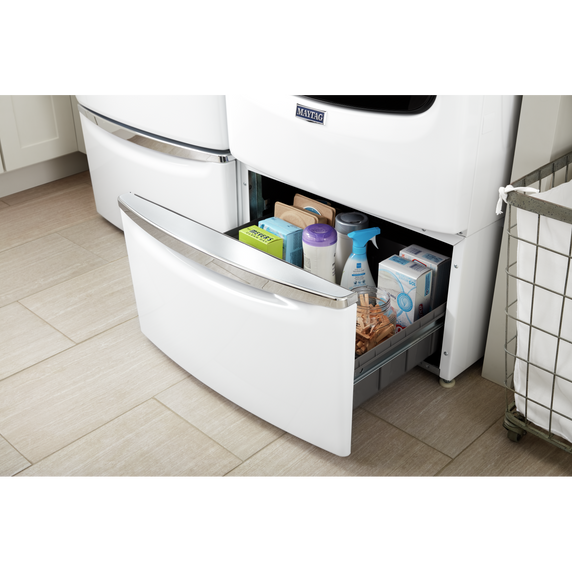 Piédestal avec poignée chromée et tiroir de rangement - 15.5 po (39.37 cm) Maytag® XHPC155XW