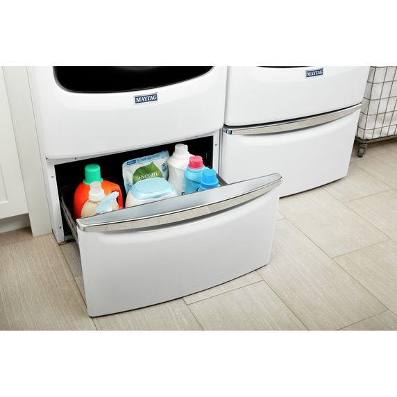 Piédestal avec poignée chromée et tiroir de rangement - 15.5 po (39.37 cm) Maytag® XHPC155XW