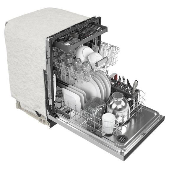 Kitchenaid® Lave-vaisselle à fini PrintShieldTM avec panier de troisième niveau pour ustensiles - 39 dBA KDFE204KPS