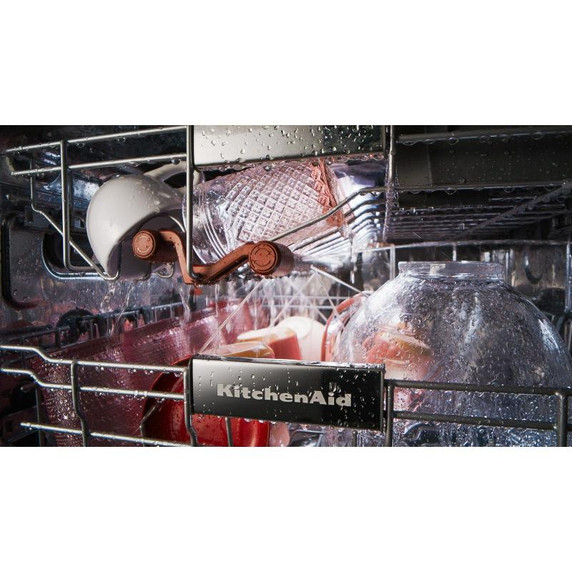 Kitchenaid® Lave-vaisselle avec troisième panier 360° Max Jets™ et éclairage à DEL - 44 dBA KDTM704KPS