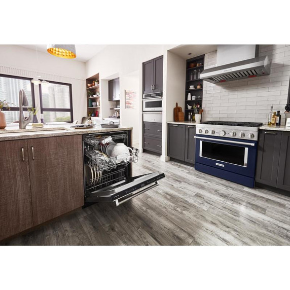 Kitchenaid® Lave-vaisselle avec troisième panier 360° Max Jets™ et éclairage à DEL - 44 dBA KDTM704KPS