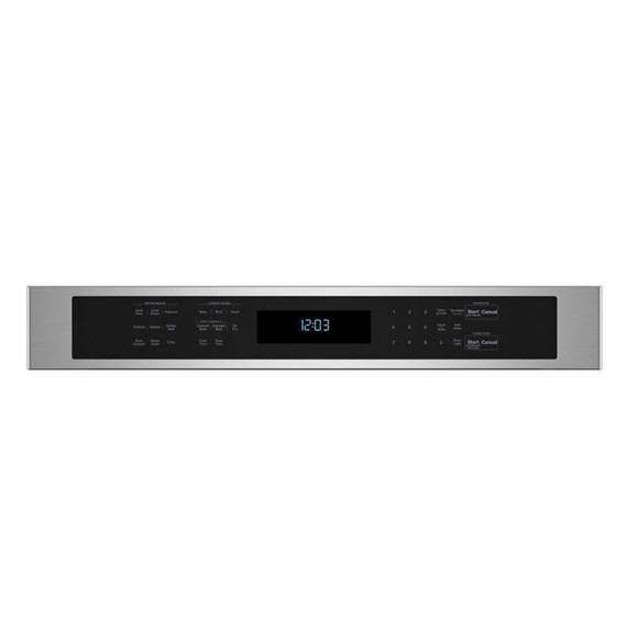 Fours mural combiné avec four à micro-ondes KitchenAid® et mode de friture à air de 27 po KOEC527PSS