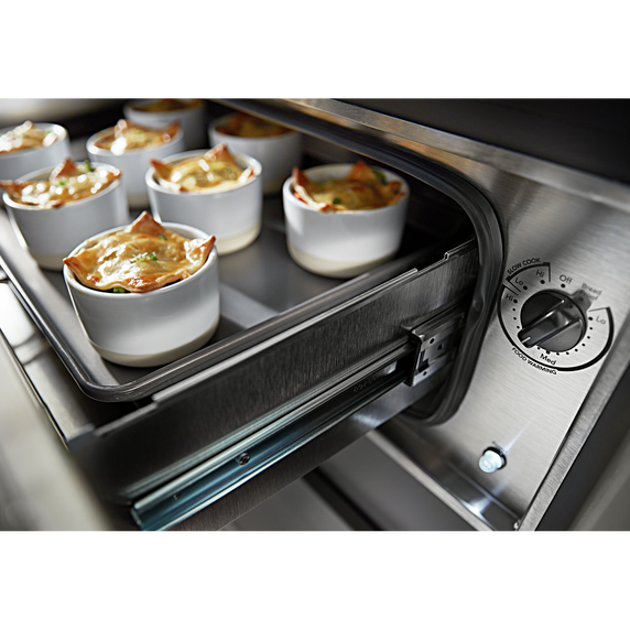 Tiroir-réchaud avec cuisson lente et fini printshield™ - 27 po KitchenAid® KOWT107EBS