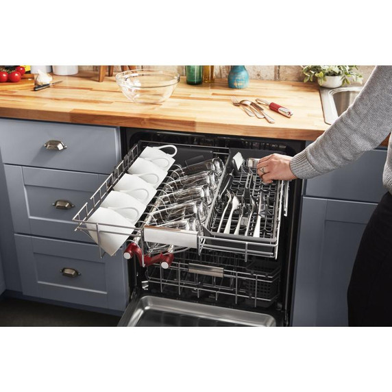 Kitchenaid® Lave-vaisselle avec troisième niveau 360° Max Jets™ et éclairage intérieur à DEL, 44 dBA KDPM804KBS
