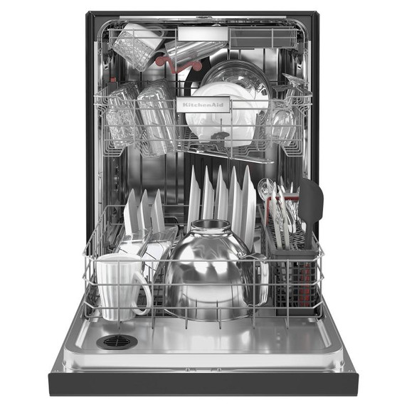 Kitchenaid® Lave-vaisselle à fini PrintShield™ avec troisième panier et jets MaxJet™ à 360° - 44 dBA KDFM404KBS