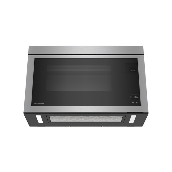 Four à micro-ondes à hotte intégrée au design encastré affleurant KitchenAid® YKMMF330PPS