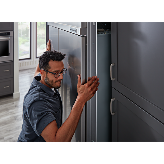 Kitchenaid® Réfrigérateur encastré côte à côte avec distributeur et fini PrintShieldTM - 48 po - 29.4 pi cu KBSD708MPS
