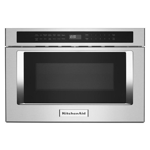 Kitchenaid® Tiroir-four à micro-ondes sous comptoir - 950 watts - 24 po KMBD104GSS