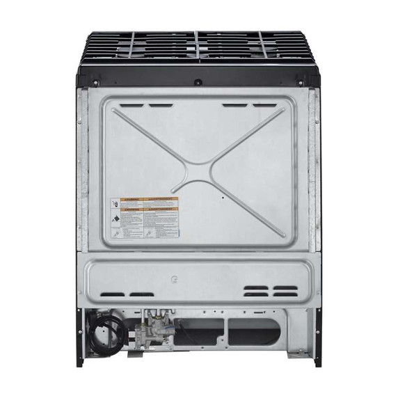 Kitchenaid® Cuisinière au gaz à commandes frontales à convection avec 5 brûleurs - 30 po KSGG700EBS