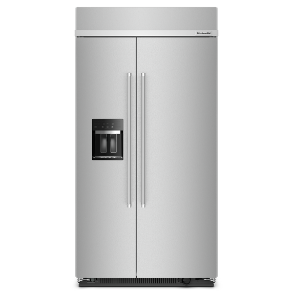 Kitchenaid® Réfrigérateur encastré côte à côte avec distributeur - 48 po - 29.4 pi cu KBSD702MSS