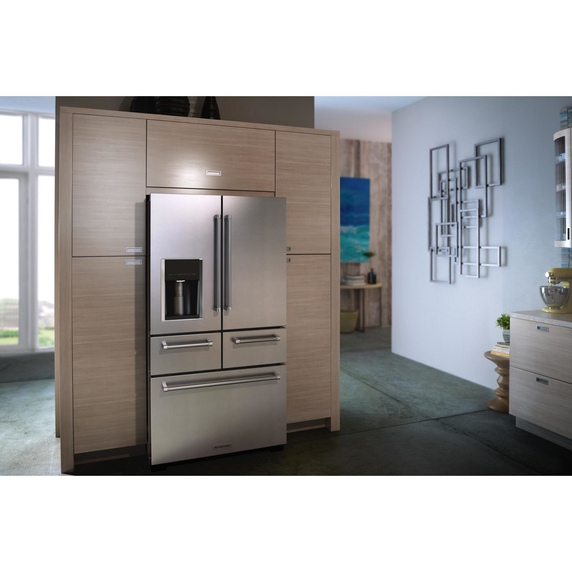 Réfrigérateur non encastré à portes multiples avec intérieur platine - 25.8 pi cu - 36 po KitchenAid® KRMF706ESS