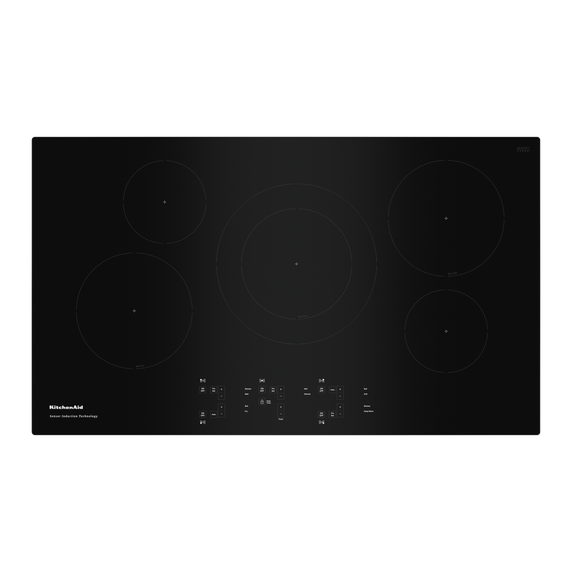 Table de cuisson à induction par capteur de 5 éléments et 36 po KitchenAid® KCIG556JBL