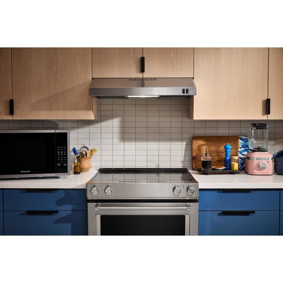 Kitchenaid® Hotte de ventilation à profil fin sous l'armoire - 30 po KVUB400GSS Kitchenaid® Hotte de ventilation à profil fin sous l'armoire - 30 po KVUB400GSS