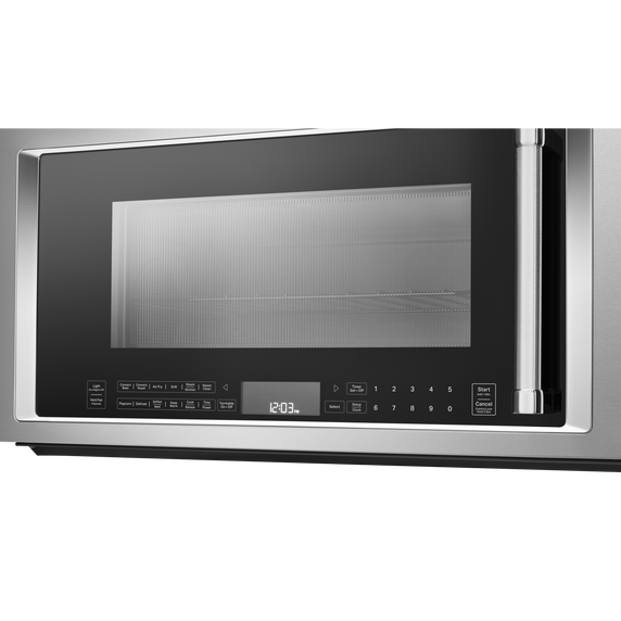 Four à micro-ondes à convection et hotte intégrée  avec mode de friture à air KitchenAid® YKMHC319LPS